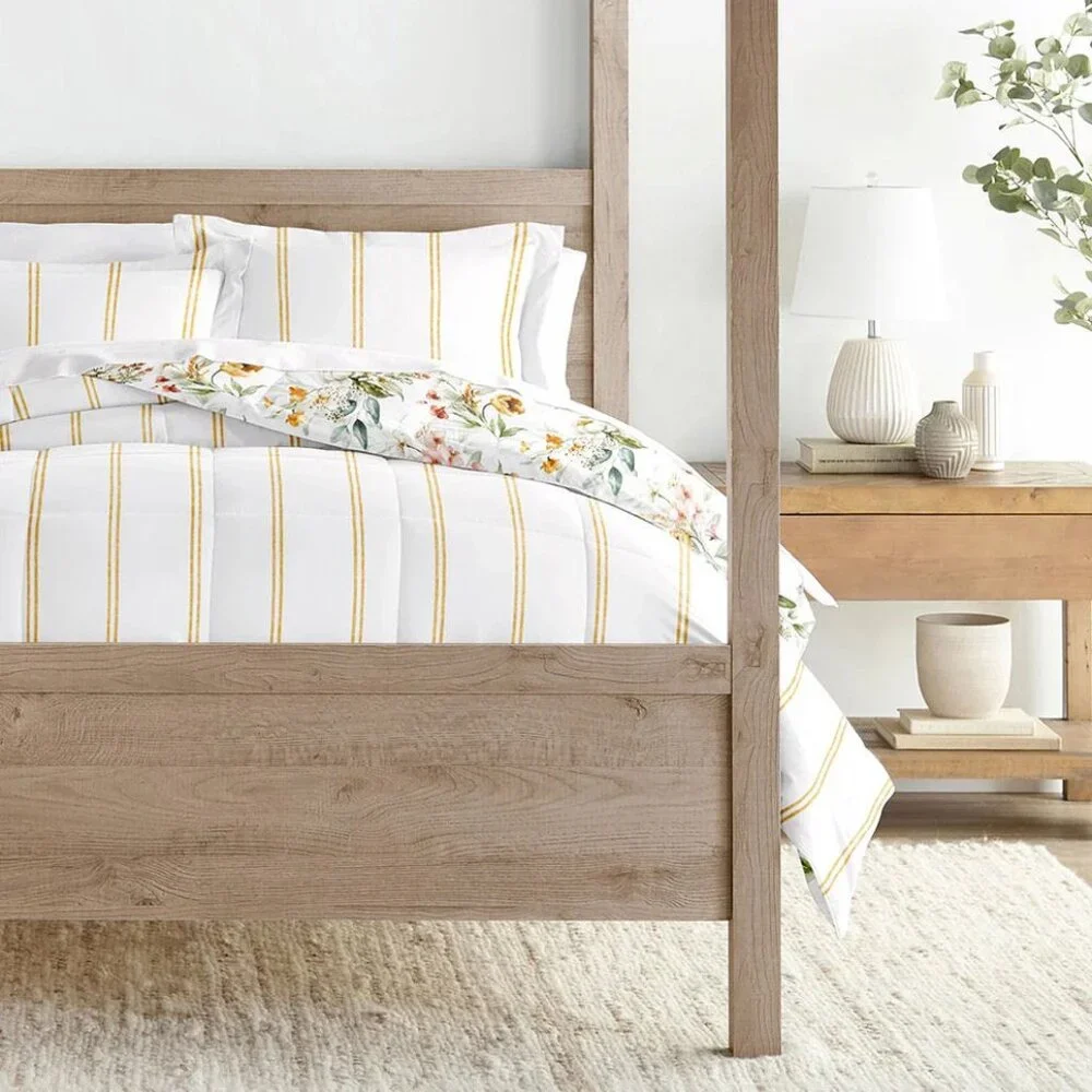 Chintz Floral Reversible Down-Alternative Comforter Set NIP